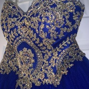 Royal blue prom dress
